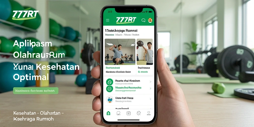 Screenshot antarmuka aplikasi 777RT yang memudahkan olahraga di rumah.