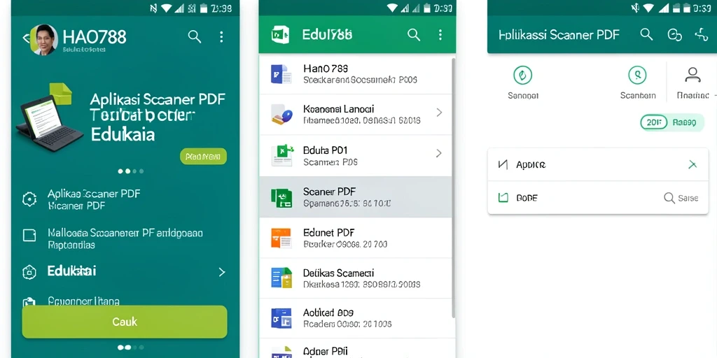 Antarmuka aplikasi HAO788 yang sederhana dan efektif untuk pemindaian PDF.