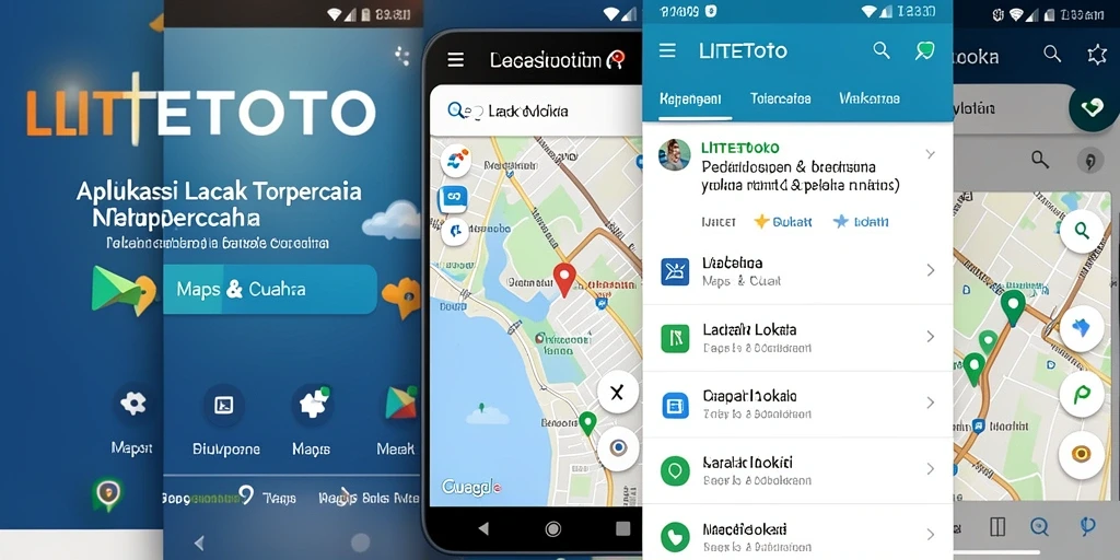 Tampilan antarmuka LITETOTO yang user-friendly untuk pelacakan lokasi.