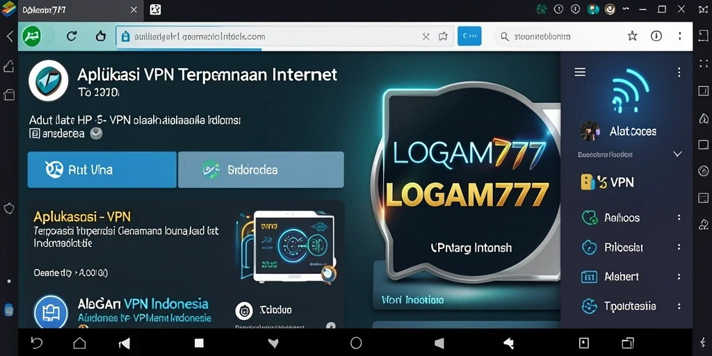 Antarmuka LOGAM777 yang sederhana dan mudah digunakan untuk VPN.